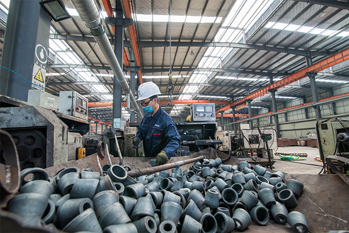 株洲网架配件-锥头加工车间